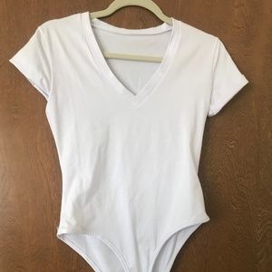 White T-Shirt Body Suit